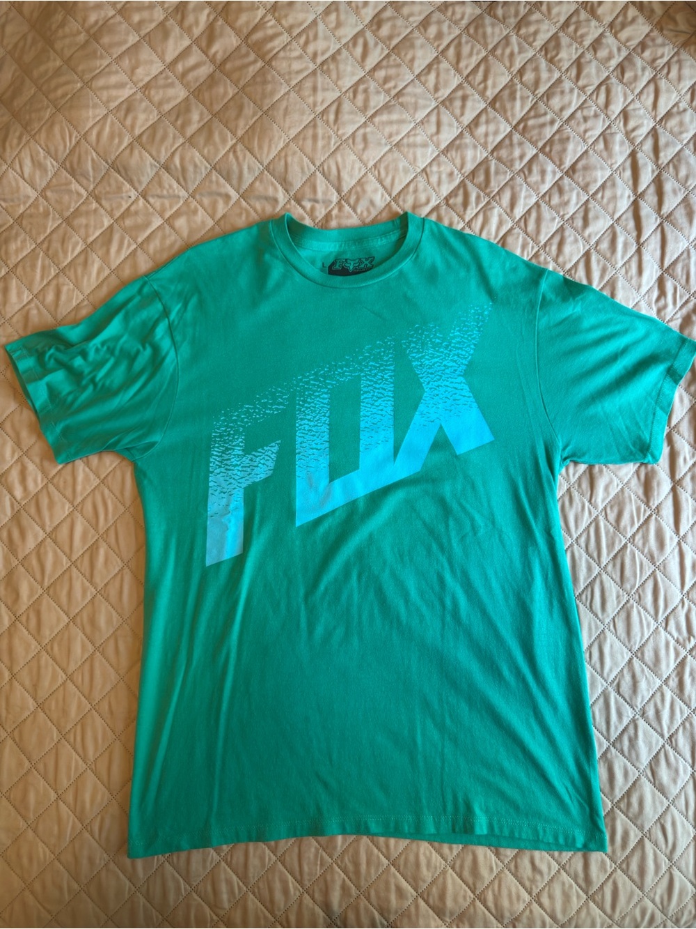 Fox Men's Teal Logo Short Sleeve Tee